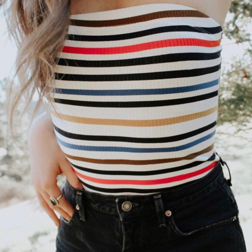 Urban Outfitters Striped Bodysuit